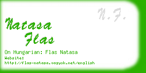 natasa flas business card